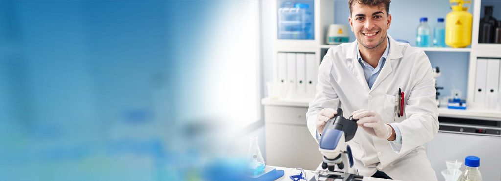 Research Lab Sector | Banner | Man in research lab