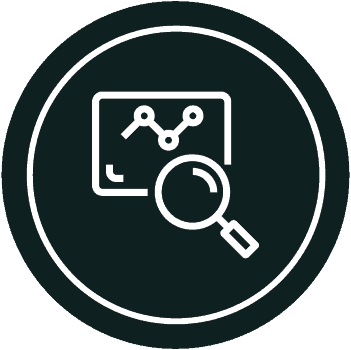 Optimal | Data Icon | Magnifying | Data Logger