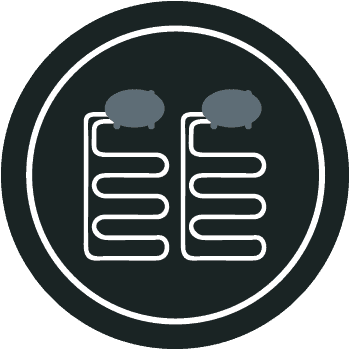 True Dual | Black and White Icon